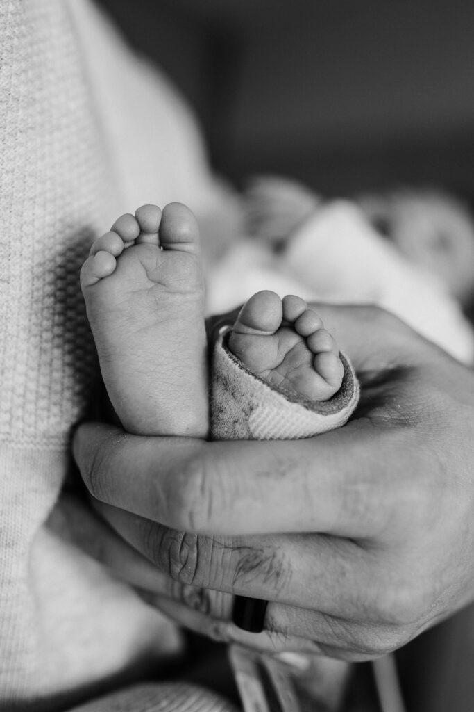 Baby's feet at NICU at UIHC